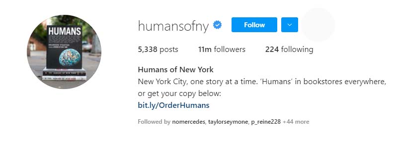 humans of NY instagram
