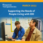 Transparencies March 2023: Supporting the Needs of People Living with IDD